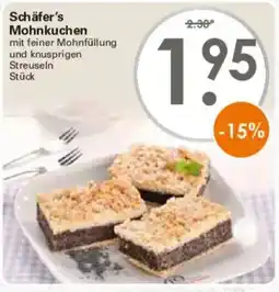 WEZ Schäfer's Mohnkuchen Angebot