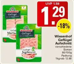WEZ Wiesenhof Geflügel Aufschnitt Angebot