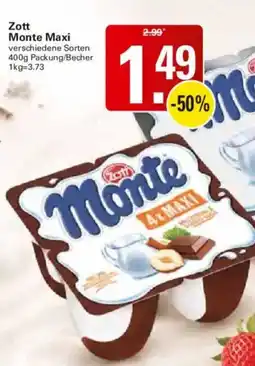 WEZ Zott Monte Maxi Angebot