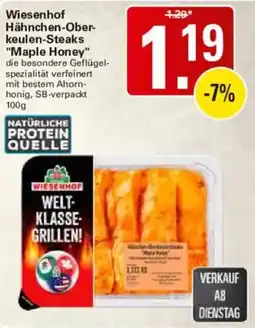 WEZ Wiesenhof Hähnchen-Oberkeulen-Steaks "Maple Honey" Angebot