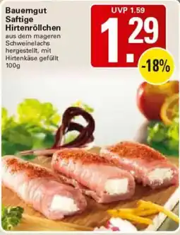 WEZ Bauerngut Saftige Hirtenröllchen Angebot