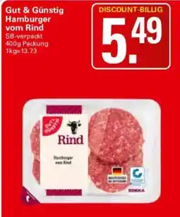 WEZ Hamburger vom Rind Angebot
