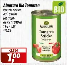 Simmel Alnatura Bio Tomaten Angebot