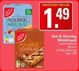 WEZ Gut & Günstig Müsliriegel Angebot