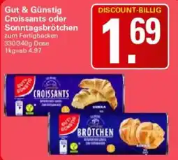 WEZ Gut & Günstig Croissants oder Sonntagsbrötchen Angebot