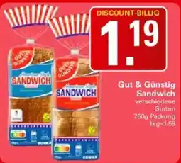 WEZ Gut & Günstig Sandwich Angebot