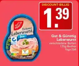 WEZ Gut & Günstig Leberwurst Angebot