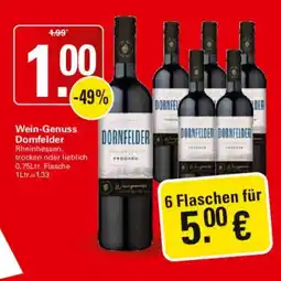 WEZ Wein-Genuss Dornfelder Angebot