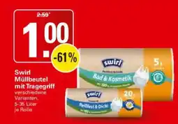 WEZ Swirl Müllbeutel mit Tragegriff Angebot