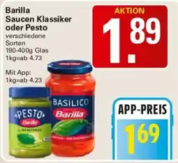 WEZ Barilla Sauzen Klassiker oder Pesto Angebot