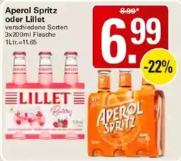WEZ Aperol Spritz oder Lillet Angebot