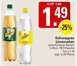 WEZ Schweppes Limonaden Angebot