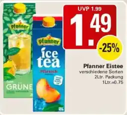 WEZ Pfanner Eistee Angebot
