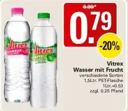 WEZ Vitrex Wasser mit Frucht Angebot
