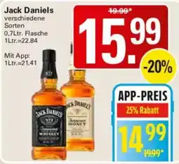 WEZ Jack Daniels verschiedene Sorten Angebot