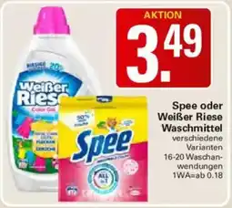 WEZ Spee oder Weißer Riese Waschmittel Angebot