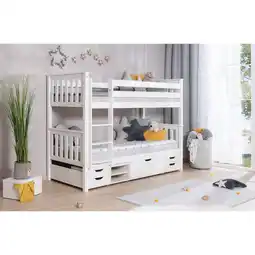 Netto Marken-Discount TiCAA Etagenbett Sammy Kiefer Weiß Angebot