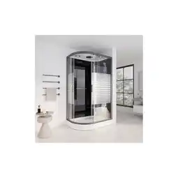 Netto Marken-Discount HOME DELUXE Dampfdusche mit Wasserfall und Dampfsauna BLACK PEARL - 120 x 80 cm Links Angebot