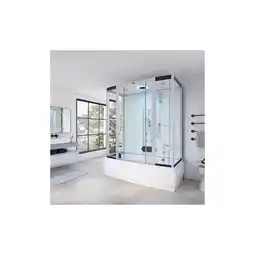 Netto Marken-Discount HOME DELUXE Dampfdusche mit Whirlpoolfunktion und LED-Beleuchtung DIAMOND BIG - 190 x 100 cm Weiß Angebot