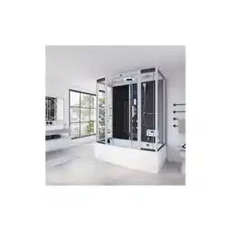 Netto Marken-Discount HOME DELUXE Dampfdusche mit Whirlpoolfunktion und LED-Beleuchtung DIAMOND BIG - 190 x 100 cm Schwarz Angebot