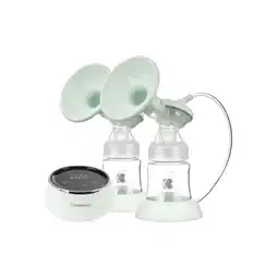 Netto Marken-Discount Kikkaboo Doppelmilchpumpe elektrisch Nessa 150 ml Flasche, Touchscreen Display grün Angebot