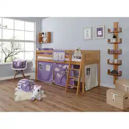 Netto Marken-Discount TiCAA Hochbett Eric Country Buche Natur Angebot
