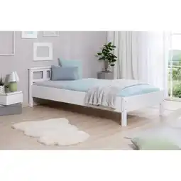 Netto Marken-Discount TiCAA Einzelbett und Doppelbett Merci Kiefer Weiß Angebot