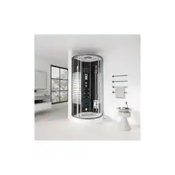 Netto Marken-Discount HOME DELUXE Dampfdusche mit Wasserfall und Dampfsauna BLACK PEARL - 100 x 100 cm Angebot