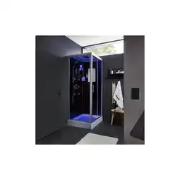 Netto Marken-Discount HOME DELUXE Duschkabine mit LED-Beleuchtung WAVE XL - 120 x 80 cm Angebot