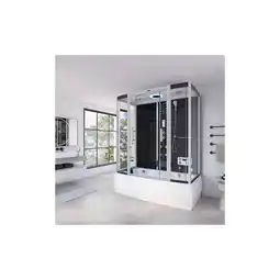 Netto Marken-Discount HOME DELUXE Dampfdusche mit Whirlpoolfunktion und LED-Beleuchtung DIAMOND - 170 x 90 cm Schwarz Angebot