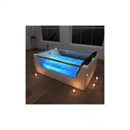 Netto Marken-Discount HOME DELUXE Whirlpool Badewanne mit Lichttherapie ATLANTIC XL 180 x 120 Angebot