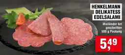 Handelshof HENKELMANN DELIKATESS EDELSALAMI Angebot