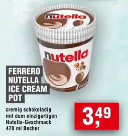 Handelshof FERRERO NUTELLA ICE CREAM POT Angebot