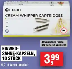 Handelshof HENDI CREAM WHIPPER CARTRIDGES Angebot