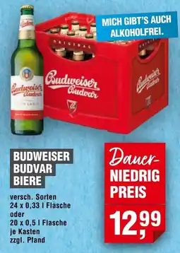 Handelshof Budweiser Budvar Biere Angebot
