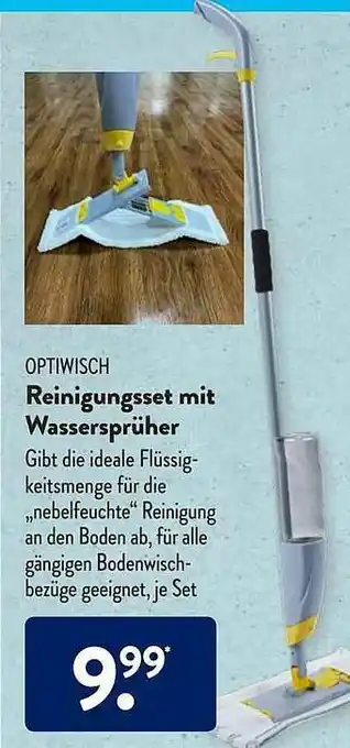 Aldi Süd Optiwisch Reinigungsset Mit Wassersprüher Angebot