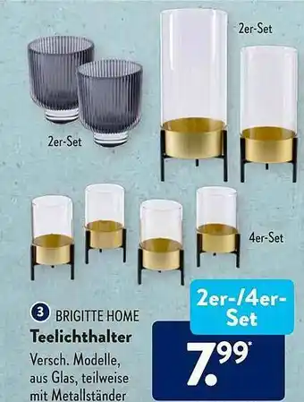 Aldi Süd Brigitte Home Teelichthalter Angebot