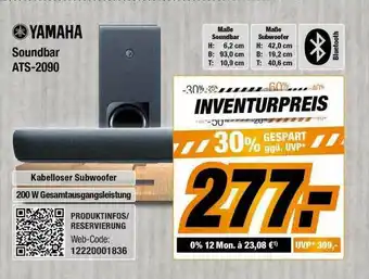 Expert Bening Yamaha Soundbar Ats-2090 Angebot