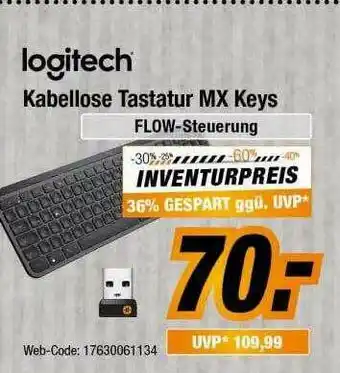 Expert Bening Logitech Kabellose Tastatur Mx Keys Angebot