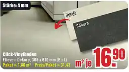 B1 Discount Baumarkt Click-Vinylboden Fliesen-Dekore Angebot