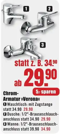 B1 Discount Baumarkt Chrom-Armatur »Verona« Angebot