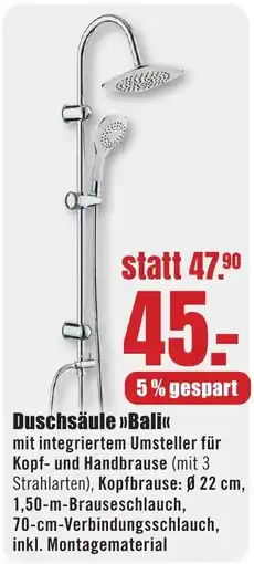 B1 Discount Baumarkt Duschsäule »Bali« Angebot
