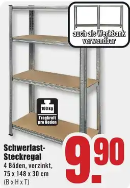 B1 Discount Baumarkt Schwerlast-Steckregal Angebot