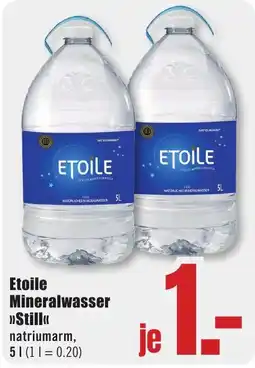 B1 Discount Baumarkt Etoile Mineralwasser »Still« Angebot