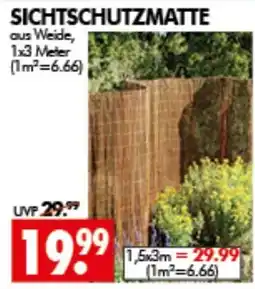 Wreesmann Sichtschutzmatte aus Weide Angebot
