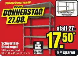 B1 Discount Baumarkt Schwerlast-Steckregal Angebot