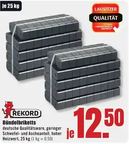 B1 Discount Baumarkt REKORD Bündelbriketts Angebot
