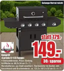 B1 Discount Baumarkt Gasgrill »Laredo 4+1 El Fuego« Angebot