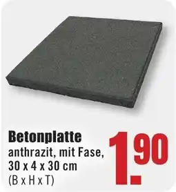 B1 Discount Baumarkt Betonplatte anthrazit Angebot