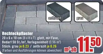 B1 Discount Baumarkt Rechteckpflaster Angebot